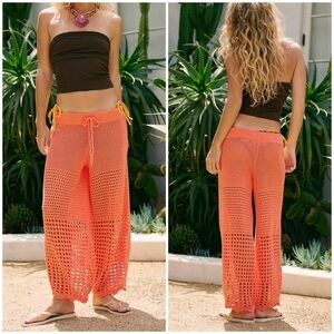 Free People Carla Fauxchet Pants/Fresh Coral